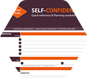 Self Confidence quick reference & Planning worksheet